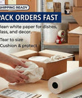 Bulk Packing Paper Roll 18 Inch By 1400 Feet White Newsprint For Moving, Shipping And Storage, Approximately 1,000 Sheets