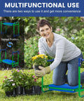Woman using Heavy Duty Garden Kneeler And Seat Built To Last With Thick EVA Cushions for gardening