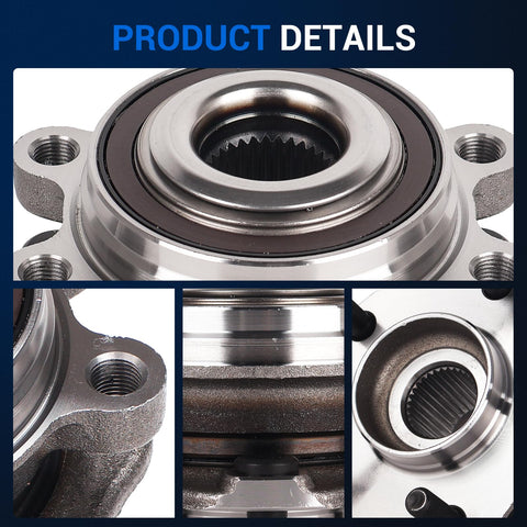Front Wheel Hub And Bearing Assembly For Nissan Altima 2019 2020 2021 2022 2023 Ready To Roll 5 Lug 4 Hole Flange ABS Compatible