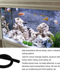 Heavy Duty High Temp Silicone Tubing 6.6 Ft 5/8 In ID By 7/8 In OD Black Flexible Hose for aquarium siphoning