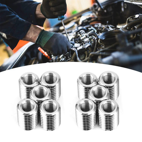 Insert Nut Thread Repair Kit With 10 Pieces For M6 x 1 0 Female And M10 x 1 5 Male Threads In 303 Stainless Steel, auto use