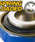 Close-up of spring in Beefed Up Front Caster Wheel Seal And Spacer Rebuild Kit For Wright Stander Mowers, Spring Loaded Bearings
