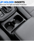 Cup holder inserts from Center Console Organizer 5 Piece Set For Honda CRV 2023 2024 2025 2026 LX EX EX L Sport Hybrid