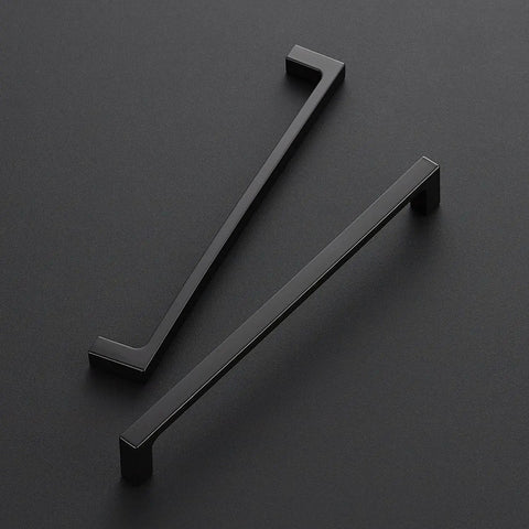 30 Pack Solid 7-1/2 Inch Kitchen Square Cabinet Handles Matte Black Pulls For Drawers And Cabinets Flat Black Kitchen Hardware