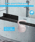 Under Cabinet Paper Towel Holder With Optional No Drill Self Adhesive Or Drill In Wall Mount Heavy Duty Stainless Steel SUS304 with weight test