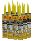 Sikaflex Self-Leveling Sealant For Concrete Joints And Surfaces, Quick Cure, Waterproof, 12 Pack, 10.1 Oz Each, Gray