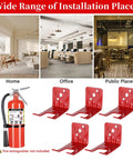 Heavy Duty Fire Extinguisher Bracket 5 Pack For Large And Small Fire Extinguishers, Adjustable Wall Mount Hooks For Home