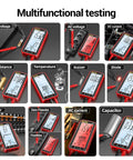 Multifunctional testing with 6000 Counts Digital Multimeter With LCD Display And NCV Non Contact Voltage Detection for electricians DIY 620A Red