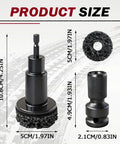 Wheel Hub Cleaning Tool Set With Five Cleaning Heads For Passenger Cars And Trucks Pro Grade Heavy Duty Durable Stud Cleaner