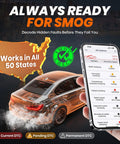 Enhanced Bluetooth OBD2 Scanner With 2 In 1 Car Engine Fault Code Reader For iPhone And Android Budget Friendly Battery Test Trip Analysis Performance Check And Comprehensive Car Diagnostic Scan Tool For 1996 And Newer Vehicles scanning car smog readiness via smartphone app