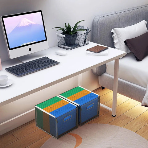 Premium Mesh Hanging File Organizer Box Set Featuring Collapsible Structure And Rugged Carry Handles For Letter Size Documents Magazines And Notebooks Keeping Your Space Hella Neat And Seriously Stress Free