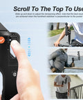 Image of Osmo Pocket 3 Handheld Stabilizer Grip Case and Storage Set in use, showing grip adjustment and anti-shake feature.