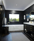 Luxurious bathroom with Contempra One Handle Tub And Shower Faucet In Brushed Gold Not Included Valve Must Order Tub And Shower Rough In Valve 0X8-310A ADA Compliant One Hole Install For Dope Modern Bath