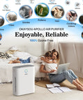 Replacement Filter For Apollo 630 718 Air Purifier 5 In 1 True HEPA With Activated Carbon, family enjoying fresh air indoors