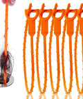 5 Pack 25 Inch Drain Clog Remover Snakes Hair Blockage Buster Flexible Hair Clog Cleaner Tools shown removing hair from drain