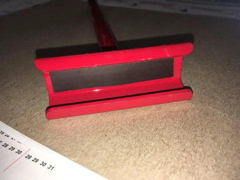 PPC Cleat Tool 24 Inch With Magnetic Jaws For HVAC Duct Installations, front view of red magnetic jaws