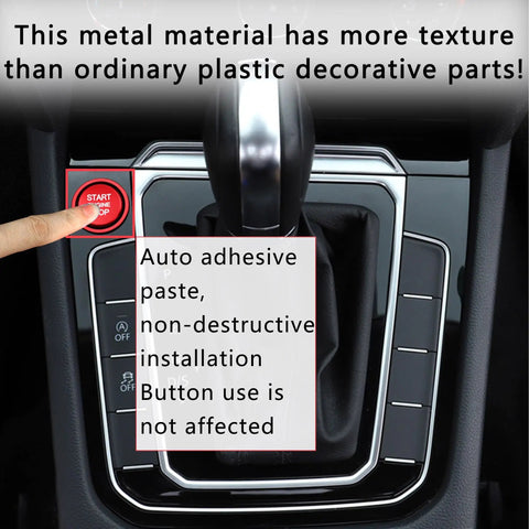 Audi Push Start Button Cover For A4 A5 A6 A7 Q5 S4 S5 S6 S8 2009 To 2021 Aluminum Engine Start Stop Button Cover