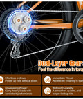 Do It Yourself 48V 500W To 750W Ebike Hub Motor Conversion Kit for Front Or Rear Wheel dual-layer gears detail