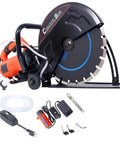 Hardcore 14 Inch Concrete Saw With Water Line And Dust Extraction Port Rips Right Through Concrete And Porcelain 15 Amp Wet Dry Power Tool.