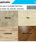 Comparison of marble, tile, laminate, and wood floors for 10 Pack Washable Wet Mopping Pads For iRobot Braava Jet M6 And Ultimate Robot Mop Reusable Durable Fibers That Break Down Sticky Grease And Dirt In Spot Clean Mode.