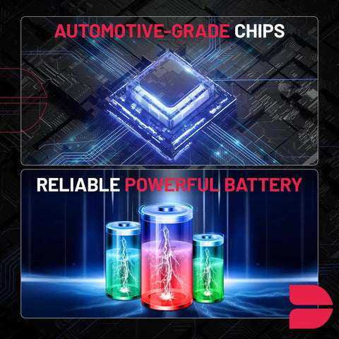 TPMS Sensor 315MHz For GM Vehicles Plug And Play Ready To Roll Direct Fit Replacement For Chevy Silverado GMC Sierra Buick Pontiac Cadillac 4 Pack OE 13598771 13598772 13586335 13581558, chip and battery graphic