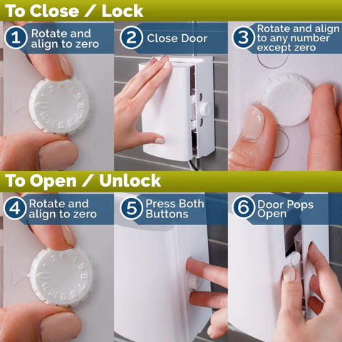 Step-by-step installation instructions for Dual Lock Outlet Cover Box For Baby Proofing 2 Pack Easy 3 Step Install With Screws