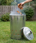 Outdoor 31 Gallon Burn Barrel For Trash Leaves And Paper Galvanized Steel Burn Can Cage Bin With Chimney Lid And Vent Holes