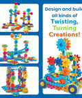 Learning Resources Gears Gears Gears Mega Builds Kid Friendly Building Toy Set with 235 colorful interlocking pieces