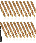 20 Piece Heavy Duty Hanger Bolts Set For Outdoor Wood Furniture Tapping Screws Double End Carbon Steel Hardware Five Sixteenths By Eighteen Threads Per Inch Two Inches Long For Strong Wood Joints And Deck Installations