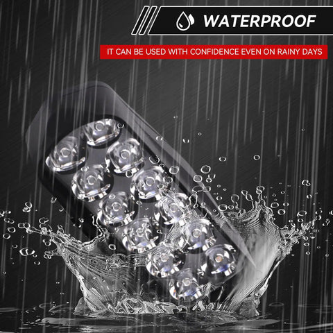 Kickass Brightness 12V-80V LED Headlight For Motorcycles, Electric Bikes And Trikes With 1200 Lumen Universal Front Light in rain