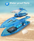 Waterproof parts of Kid Friendly RC Boat For Pool And Lakes Totally Fun Waterproof Remote Control Boat Two Point Four GHz Wireless