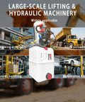 Electric Hydraulic Power Unit Double Acting 6 Quart Pump With Plastic Oil Reservoir for diverse lifting applications.