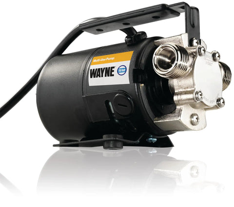 Heavy Duty Portable Electric Water Transfer Pump With Suction Hose And Attachments 120V Metal Pump For Home And Utility Use