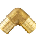 10 Pack 1 Inch PEX Elbow Fittings Brass Barb Crimp For PEX Tubing Lead Free DZR Brass Hot Forged For Strength ASTM F1807