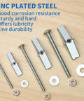100 Piece Hollow Wall Anchors Toggle Bolt Kit With Wing Nuts In 3 Sizes For Drywall And Ceiling Mounts, Ideal For Hanging Lighting, Art, Mirrors, And Towel Racks, Easy DIY Install For Pros And Beginners. zinc plated steel toggle bolts and wing nuts