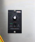 No Sweat Automatic Desktop Conveyor Labeler Supports 110V Power And Cracks Out Up To Sixty Labels Per Minute For Round Or Hex Bottles With Precision Fiber Optic Sensors speed control panel