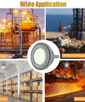 Wide application of 250W LED Explosion-Proof Light For Hazardous Locations UL 844 Class I Division II shown in various settings