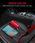 500W Pure Sine Wave Car Inverter 12V To 110V AC With 2 AC Outlets And 4.2A Dual USB Ports in a car charging devices