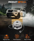 Two Pack 515065 Front Wheel Bearing Hub Assembly Compatible With Nissan Frontier 2005 2019, 6 Lug With ABS installation guide