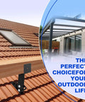 Adjustable Pergola Roof Riser Brackets For Outdoor Gazebo Tough As Nails Metal Supports Flexible Angle Brackets Weatherproof