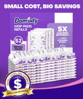 PowerMop Refills With 500 Plus Cleaning Strips For Deep Clean On Wood And Multi Surface Floors 52 Count Disposable Mop Pads For Easy Zero Effort Floor Cleaning And Pet Hair Dust Removal, 52 refill pads box