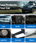 Fuse kit features for Dodge Ram Micro Fuse Kit With 5A 10A 15A 20A 25A 30A Fuse Assortment for Ram 2500 3500 Ram 1500 EcoDiesel Jeep Chrysler.