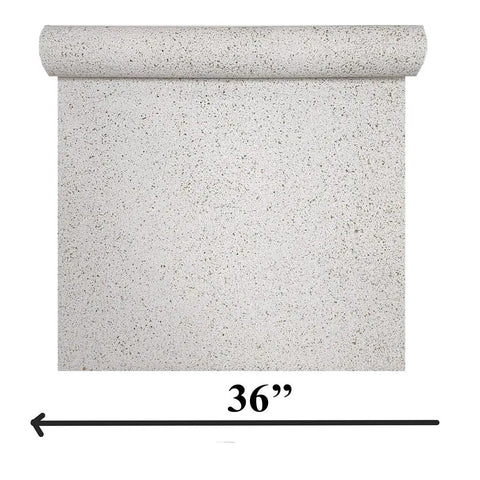 Top Shelf Cream Off White Textured Stone Wallpaper With Real Natural Mica And Subtle Gold Shimmer For A Straight Up Knockout Peel And Stick Room Makeover, 36 inch long roll.