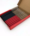 12 Piece Paring Knife Set for Home and Commercial Kitchens With Multipurpose Small Utility Knives and a Sharp German Steel Blade for Peeling Trimming Garnishing Slicing Black and Red Handles