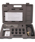 CalVan Tools 38900 Ford Triton spark plug thread repair kit in gray plastic carrying case, front view.