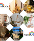 Hanging Chair For Bedroom Hammock Swing With Lights And Hardware Kits Holds Up To 550 Lbs Macrame Cotton Rope Chair For Patio