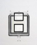 Transparent 2 Inch Button Switch Cover Lock Guard Safety Button Protector for Elevator Power Switches Kid Safe Cover for Washing Machines and Dishwashers, front view.