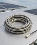Top Notch Flexible Stainless Steel Wire Loom Sleeve For Heavy Duty Cable Management easy bend, 5mm ID, coiled for wiring protection.
