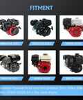 Image showing fitment for Beefed Up Aluminum Flywheel Upgrade For Predator 212 Non Hemi Engines And Mini Bike Builds, 10K RPM.