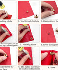 Step-by-step guide using Heavy Duty Snap Fasteners Kit 15mm 320 Pieces 80 Sets 4 Colors Stainless Steel Snaps With Caps.